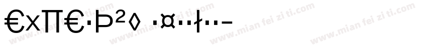 EXPERT20 Regular字体转换